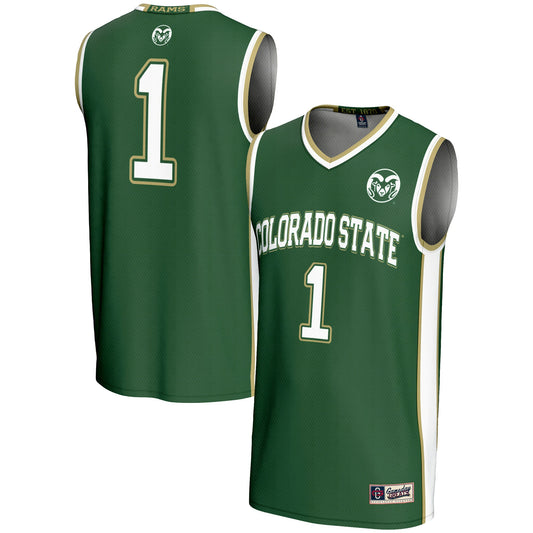 #1 Colorado State Rams GameDay Greats Lightweight Basketball Jersey - Green | Stitched College Jersey TJS74135