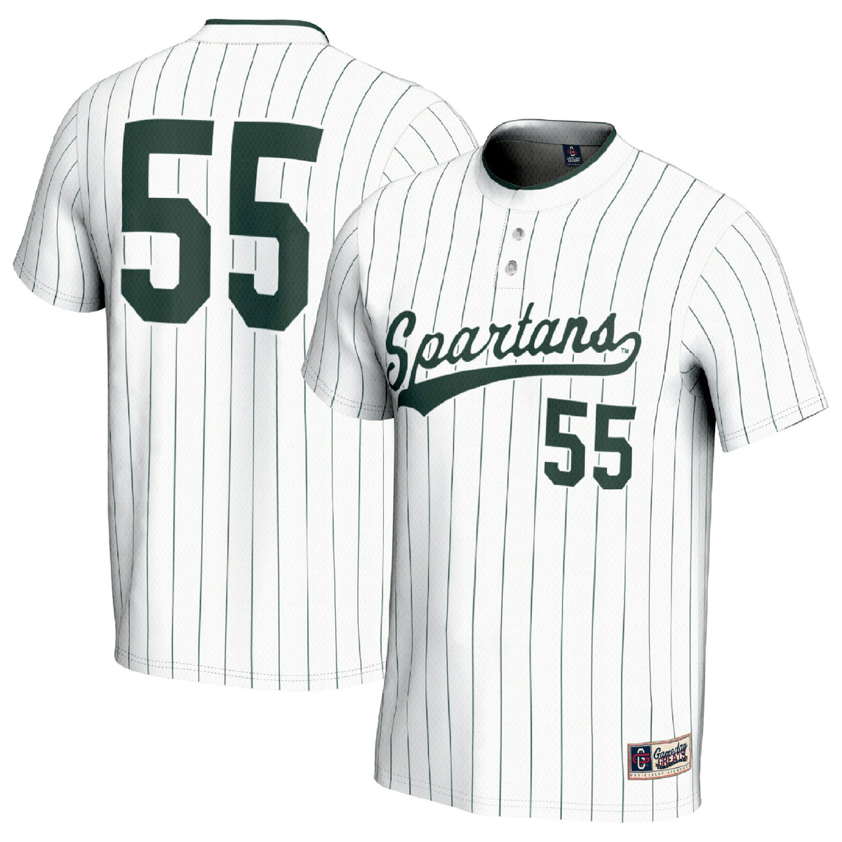 #1 Michigan State Spartans GameDay Greats Unisex Lightweight Softball Fashion Jersey - White | Stitched College Jersey TJS74169