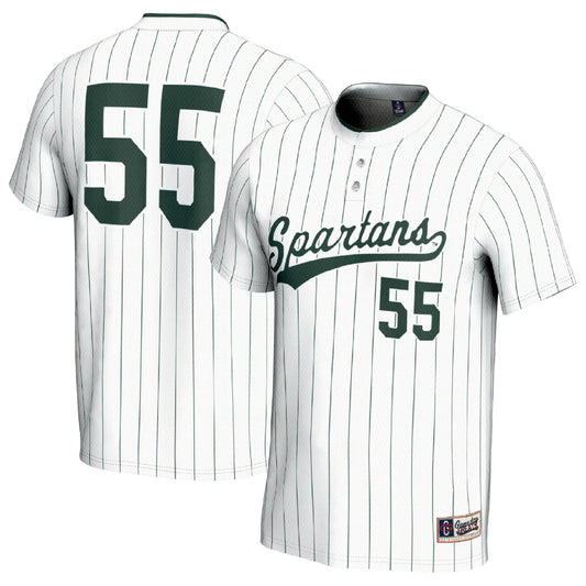 #1 Michigan State Spartans GameDay Greats Unisex Lightweight Softball Fashion Jersey - White | Stitched College Jersey TJS74169
