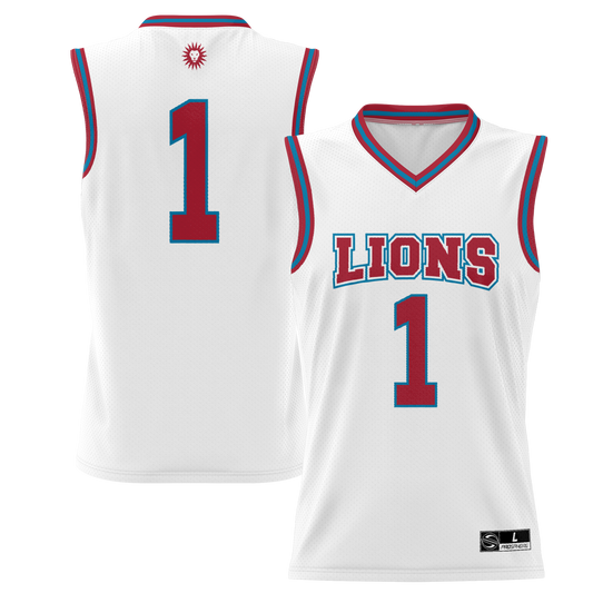 #1 Loyola Marymount Lions GameDay Greats Lightweight Basketball Jersey - White | Stitched College Jersey TJS74166