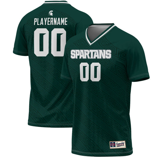 Michigan State Spartans GameDay Greats Pick-A-Player Lightweight Soccer Jersey - Green | Stitched College Jersey TJS74202