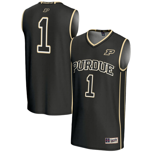 #1 Purdue Boilermakers GameDay Greats Lightweight Basketball Jersey - Black | Stitched College Jersey TJS74271