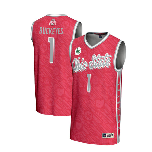 #1 Ohio State Buckeyes GameDay Greats Unisex Lightweight Highlight Print Basketball Jersey - Scarlet | Stitched College Jersey TJS74552
