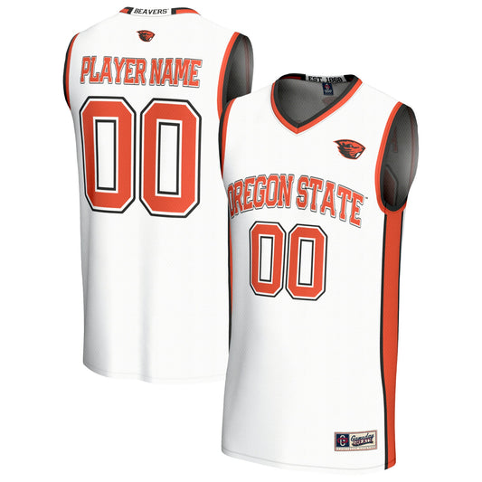 Oregon State Beavers GameDay Greats Unisex Lightweight Collegiate Men's Basketball Pick-A-Player Fashion Jersey - White | Stitched College Jersey TJS74421