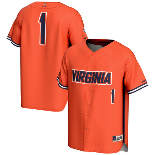 #1 Virginia Cavaliers GameDay Greats Lightweight Baseball Jersey - Orange | Stitched College Jersey TJS74574