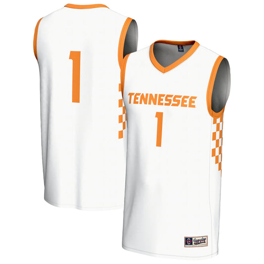 #1 Tennessee Volunteers GameDay Greats Unisex Lightweight Women's Basketball Fashion Jersey - White | Stitched College Jersey TJS74531