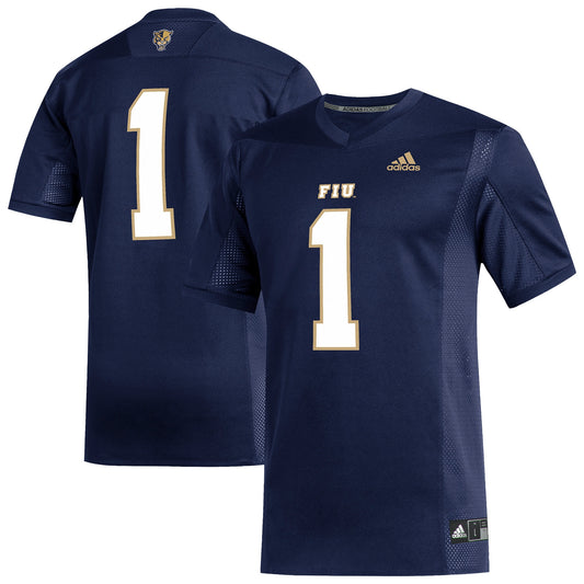 #1 FIU Panthers Replica Football Jersey - Navy | Stitched College Jersey TJS74384
