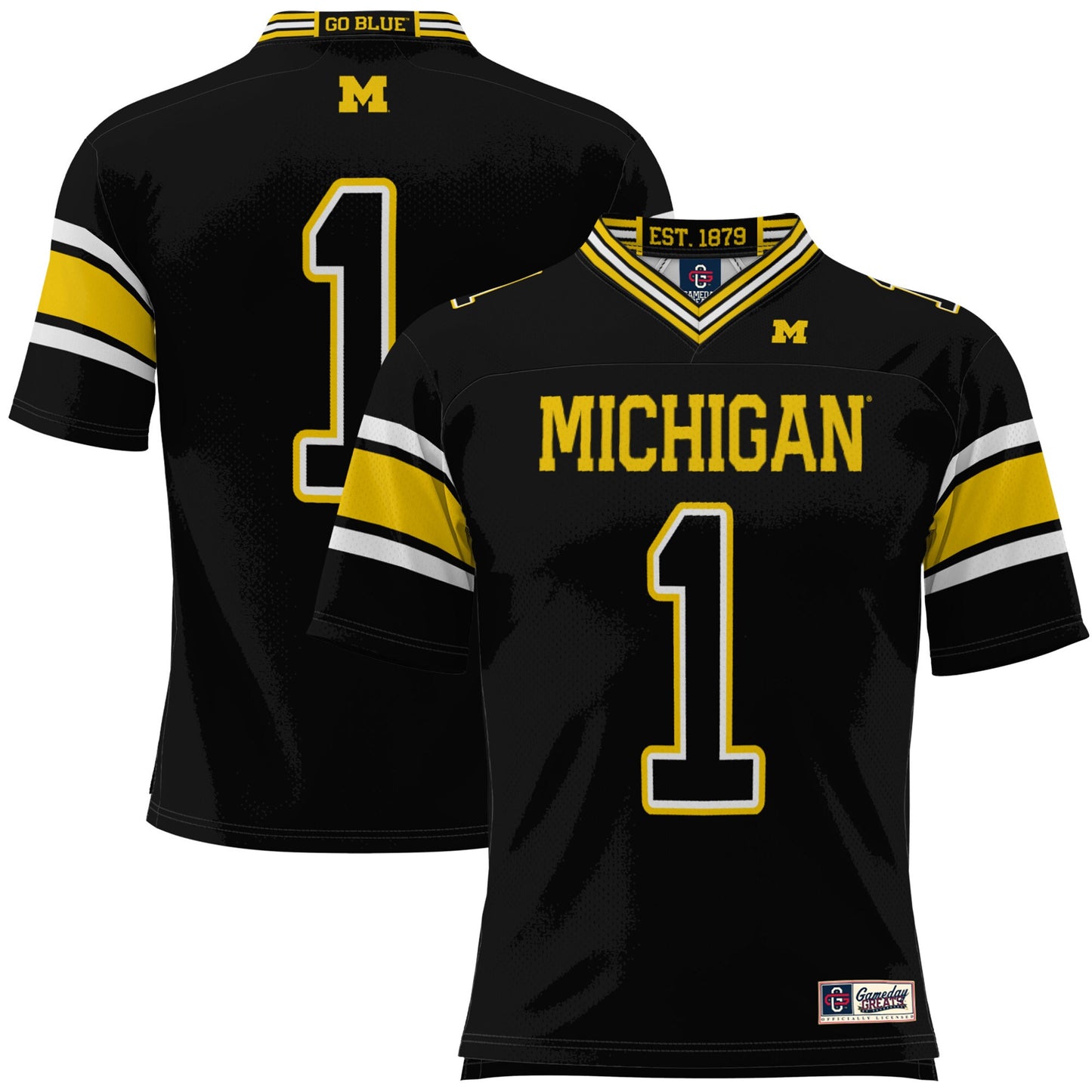 #1 Michigan Wolverines GameDay Greats Football Jersey - Black | Stitched College Jersey TJS74602