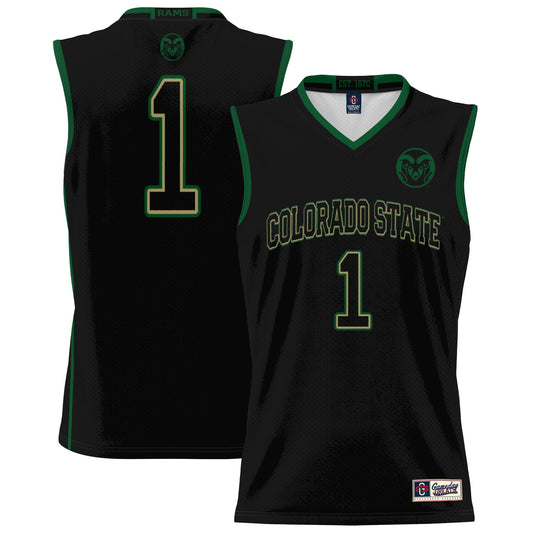 #1 Colorado State Rams GameDay Greats Unisex Lightweight Basketball Jersey - Black | Stitched College Jersey TJS74372