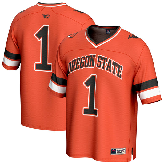 #1 Oregon State Beavers GameDay Greats Lightweight Collegiate Football Fashion Jersey - Orange | Stitched College Jersey TJS74506
