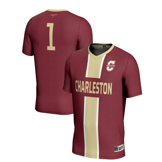 #1 Charleston Cougars GameDay Greats Lightweight Soccer Jersey - Maroon | Stitched College Jersey TJS74380