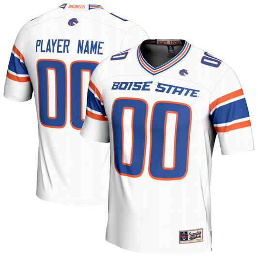 Boise State Broncos GameDay Greats Unisex Pick-A-Player Lightweight Collegiate Football Fashion Jersey - White | Stitched College Jersey TJS74462