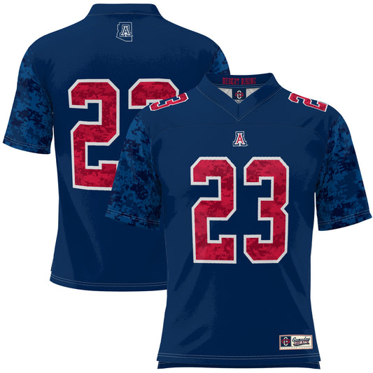 #23 Arizona Wildcats GameDay Greats Military Appreciation Football Jersey - Navy | Stitched College Jersey TJS74511
