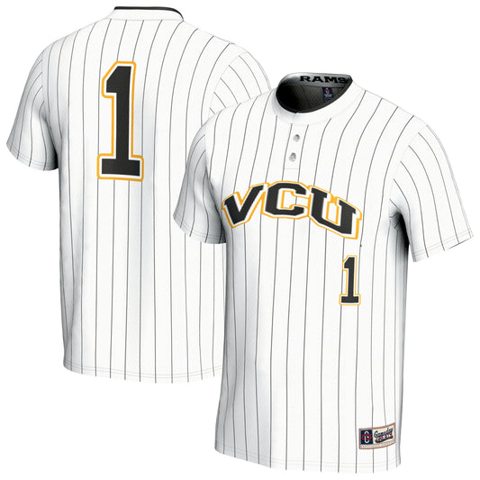 VCU Rams GameDay Greats Unisex Lightweight Collegiate Softball Fashion Jersey - White | Stitched College Jersey TJS74397