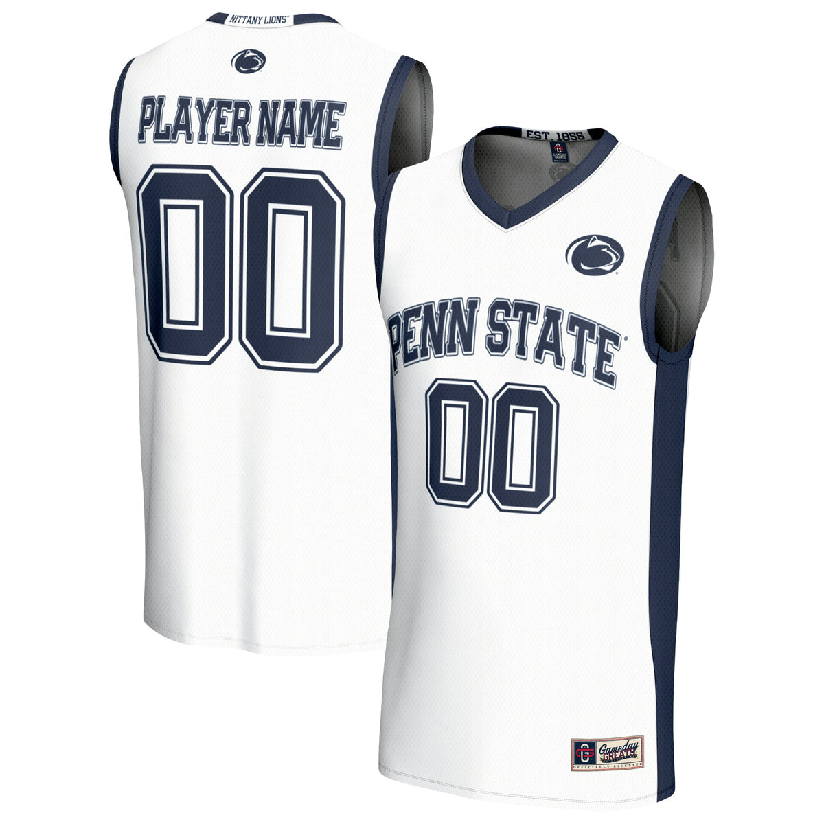 Penn State Nittany Lions GameDay Greats Unisex Lightweight Collegiate Men's Basketball Pick-A-Player Fashion Jersey - White | Stitched College Jersey TJS74466