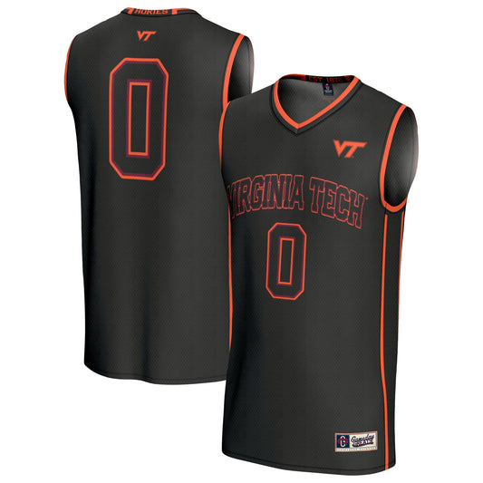 #0 Virginia Tech Hokies GameDay Greats Unisex Lightweight Collegiate Basketball Fashion Jersey - Black | Stitched College Jersey TJS74469
