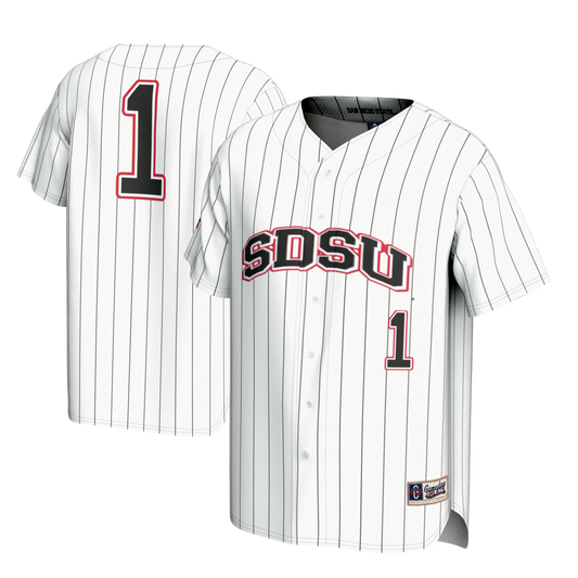 #1 San Diego State Aztecs GameDay Greats Lightweight Baseball Fashion Jersey - White | Stitched College Jersey TJS74381