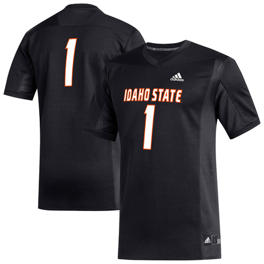 #1 Idaho State Bengals Replica Football Jersey - Black | Stitched College Jersey TJS74524