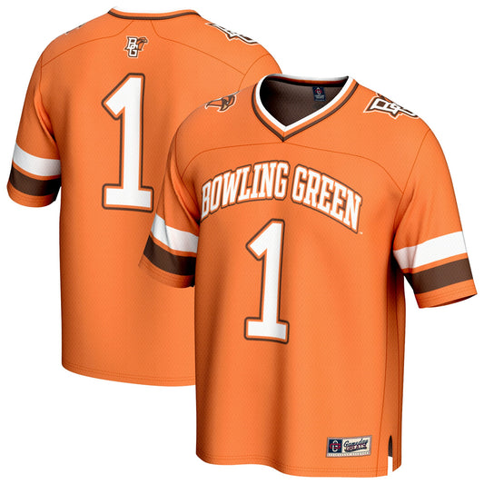 #1 Bowling Green St. Falcons GameDay Greats Unisex Lightweight Collegiate Football Fashion Jersey - Orange | Stitched College Jersey TJS74600