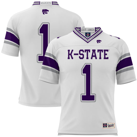 #1 Kansas State Wildcats GameDay Greats Football Jersey - White | Stitched College Jersey TJS74376