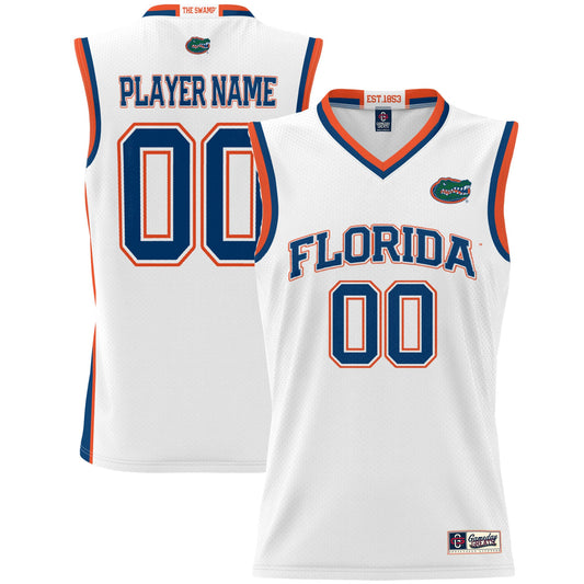 Florida Gators Unisex Pick-A-Player Lightweight Men's Basketball Jersey - White | Stitched College Jersey TJS74362