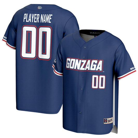 Gonzaga Bulldogs GameDay Greats Unisex Pick-A-Player Baseball Lightweight Jersey - Navy | Stitched College Jersey TJS74594