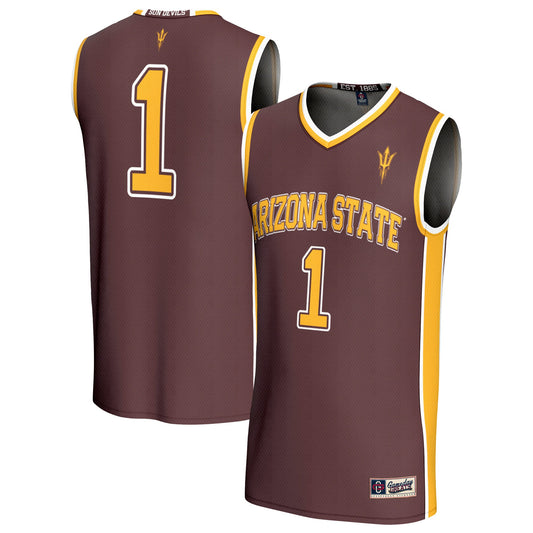 #1 Arizona State Sun Devils GameDay Greats Unisex Lightweight Collegiate Basketball Fashion Jersey - Maroon | Stitched College Jersey TJS74482