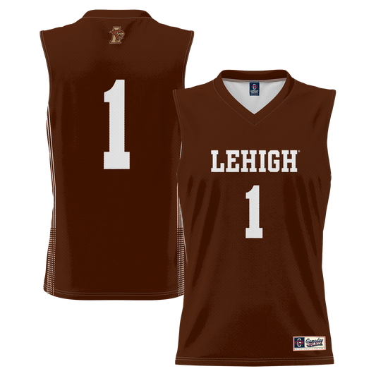 #1 Lehigh Mountain Hawks GameDay Greats Lightweight Basketball Jersey - Brown | Stitched College Jersey TJS74550