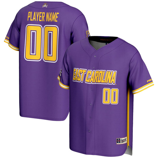 ECU Pirates GameDay Greats Pick-A-Player Lightweight Baseball Jersey - Purple | Stitched College Jersey TJS74365
