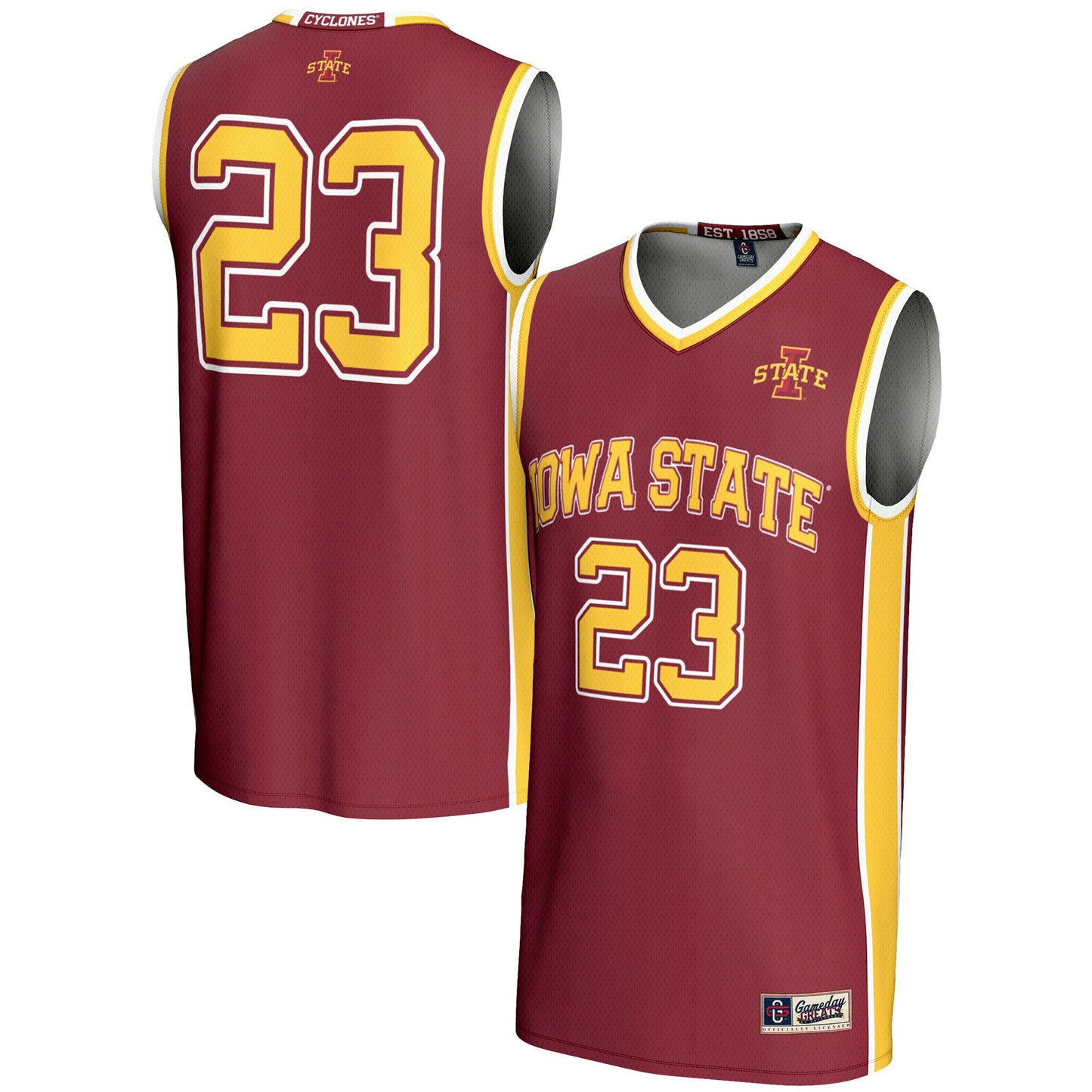#23 Iowa State Cyclones GameDay Greats Unisex Lightweight Basketball Jersey - Cardinal | Stitched College Jersey TJS74507