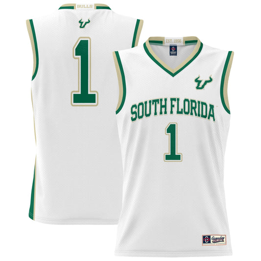 #1 South Florida Bulls GameDay Greats Unisex Lightweight Basketball Jersey - White | Stitched College Jersey TJS74638