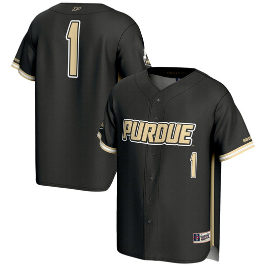 #1 Purdue Boilermakers GameDay Greats Lightweight Baseball Jersey - Gold | Stitched College Jersey TJS74823