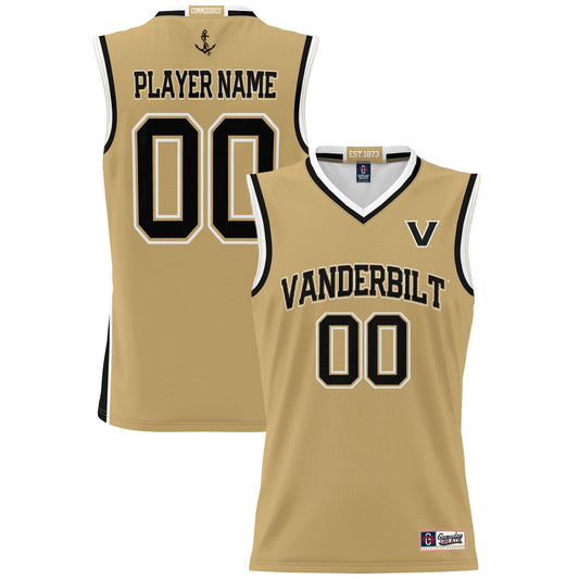 Vanderbilt Commodores GameDay Greats Pick-A-Player Men's Basketball Jersey - Gold | Stitched College Jersey TJS74818