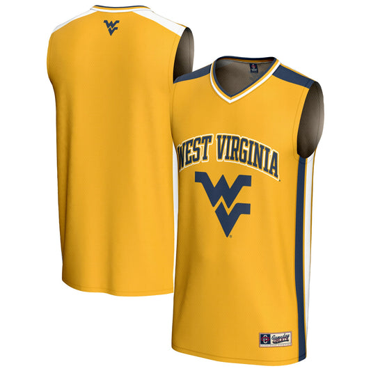 West Virginia Mountaineers GameDay Greats Unisex Spirit Basketball Jersey - Gold | Stitched College Jersey TJS74881