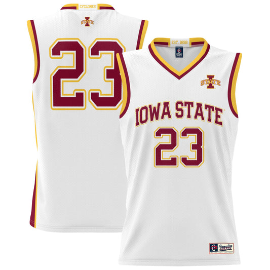 #23 Iowa State Cyclones GameDay Greats Unisex Lightweight Basketball Jersey - White | Stitched College Jersey TJS74920