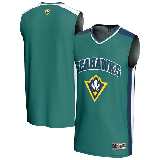 UNC Wilmington Seahawks GameDay Greats Basketball Jersey - Teal | Stitched College Jersey TJS74929