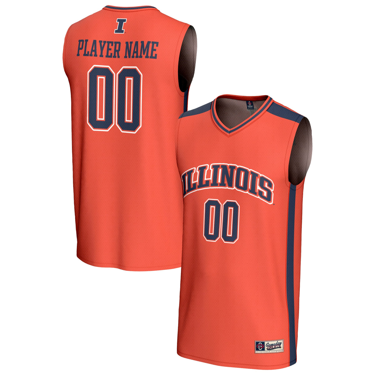Illinois Fighting Illini GameDay Greats Unisex Pick-A-Player Lightweight Women's Basketball Fashion Jersey - Orange | Stitched College Jersey TJS74856