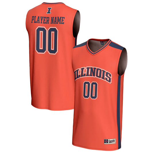 Illinois Fighting Illini GameDay Greats Unisex Pick-A-Player Lightweight Women's Basketball Fashion Jersey - Orange | Stitched College Jersey TJS74856