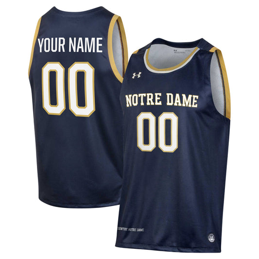 Notre Dame Fighting Irish Custom Alternate Basketball Jersey - Navy | Stitched College Jersey TJS74873