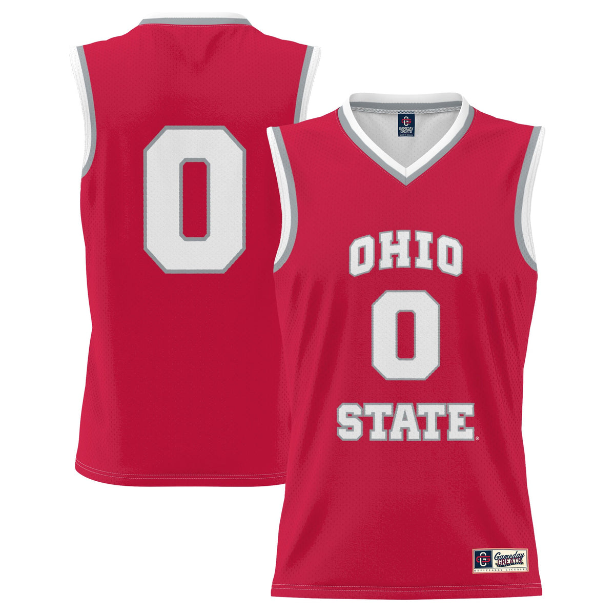 #0 Ohio State Buckeyes GameDay Greats Unisex Lightweight Women's Basketball Fashion Jersey - Scarlet | Stitched College Jersey TJS74934