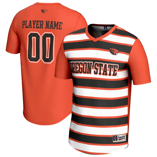 Oregon State Beavers GameDay Greats Unisex Collegiate Men's Soccer Pick-A-Player Fashion Jersey - Orange/Black | Stitched College Jersey TJS74747