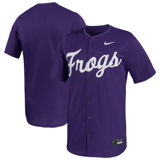 TCU Horned Frogs Limited Baseball Jersey - Purple | Stitched College Jersey TJS74941