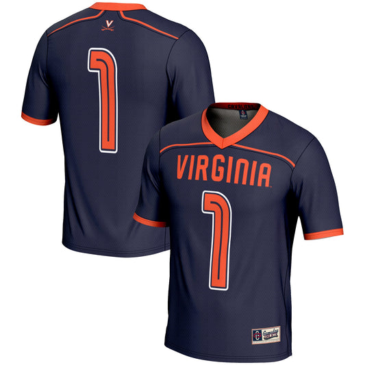 #1 Virginia Cavaliers GameDay Greats Lightweight Lacrosse Jersey - Navy | Stitched College Jersey TJS74739