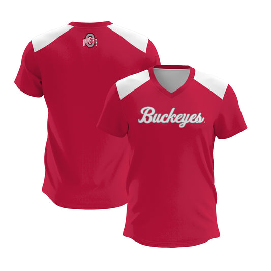 Ohio State Buckeyes GameDay Greats Unisex Lightweight Lacrosse Jersey - Scarlet | Stitched College Jersey TJS74772