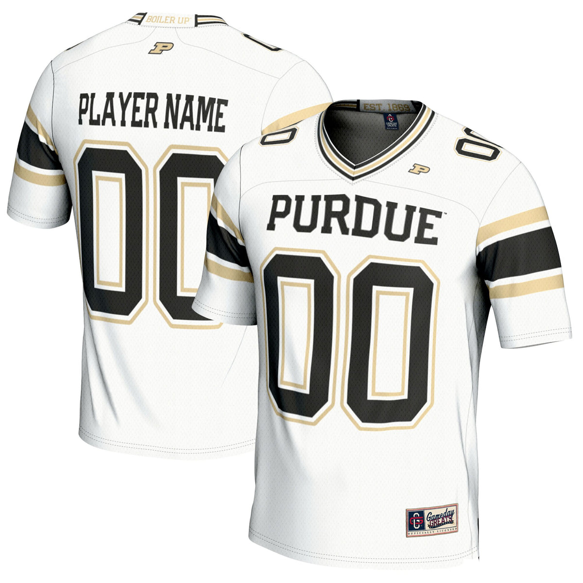 Purdue Boilermakers GameDay Greats Pick-A-Player Football Jersey - White | Stitched College Jersey TJS74644