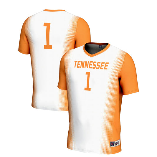 #1 Tennessee Volunteers GameDay Greats Unisex Lightweight Women's Soccer Jersey - White | Stitched College Jersey TJS74656
