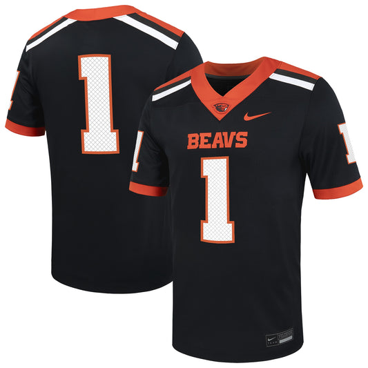 #1 Oregon State Beavers Untouchable Football Jersey � Black | Stitched College Jersey TJS74896