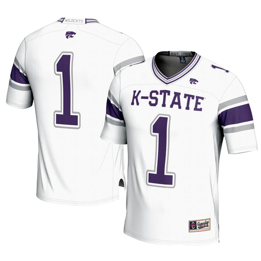 #1 Kansas State Wildcats GameDay Greats Football Jersey � White | Stitched College Jersey TJS74911