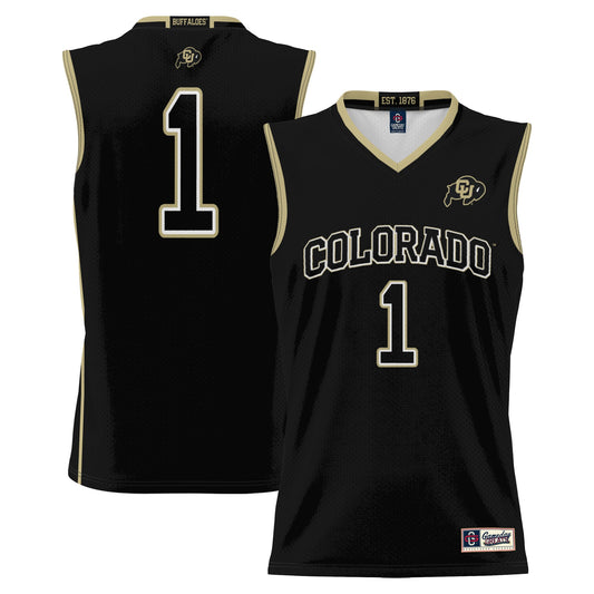 #1 Colorado Buffaloes GameDay Greats Replica Lightweight Basketball Jersey - Black | Stitched College Jersey TJS74702