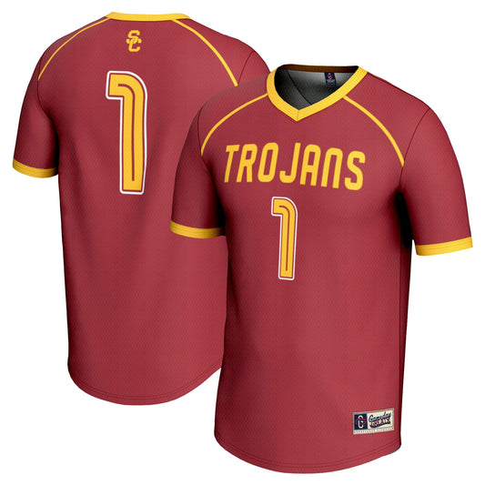 #1 USC Trojans GameDay Greats Unisex Lightweight Women's Lacrosse Jersey - Cardinal | Stitched College Jersey TJS74668